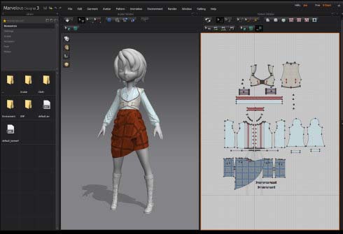 clo3D直觀的樣式設計界面